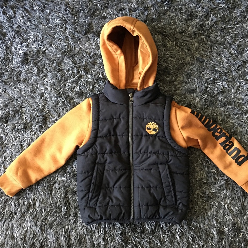 Little boys Timberland puffer jacket